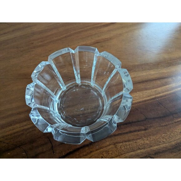 VTG Orrefors Stenhammar Clear Crystal Centerpiece Bowl Sweden 7" - Picture 3 of 9